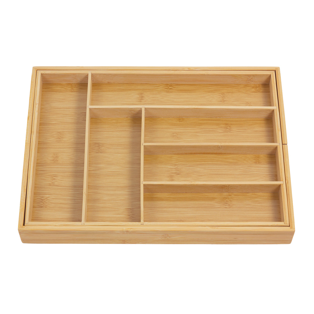 GreenBlue utdragbar bestickhållare i bambu, 325-500x430x45mm, GB379