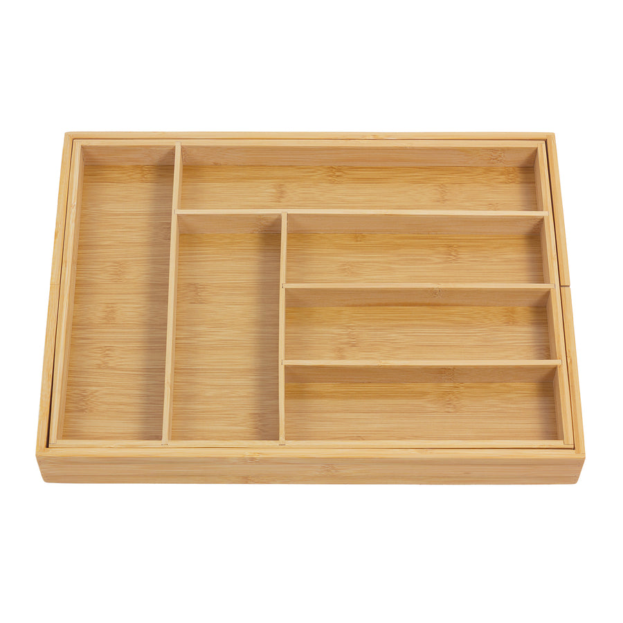 GreenBlue utdragbar bestickhållare i bambu, 325-500x430x45mm, GB379