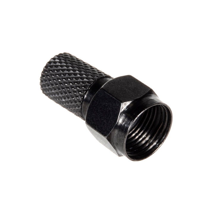 Maclean satellit F-kontakt, TV-system, RG5.9, RG6, 6.8mm, nickel med packning, professionell, svart, MCTV-903 100st