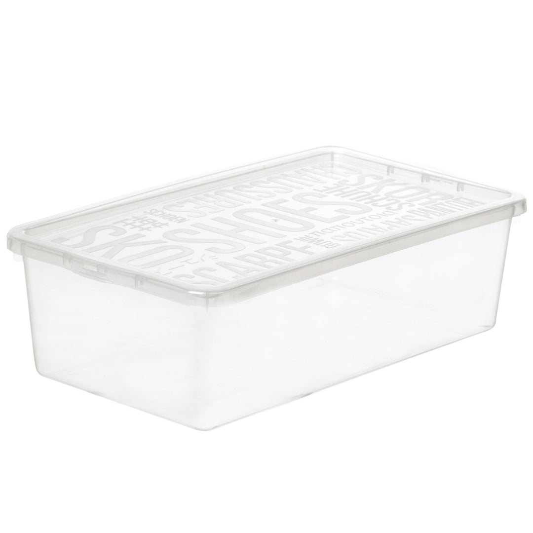 5x Skokartong för damer, transparent, Plast Team Basic