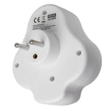 Maclean-eluttag, grenuttag med 2 uttag och USB A/C 2,4 A, typ E, 2x16 A, MCE336 E