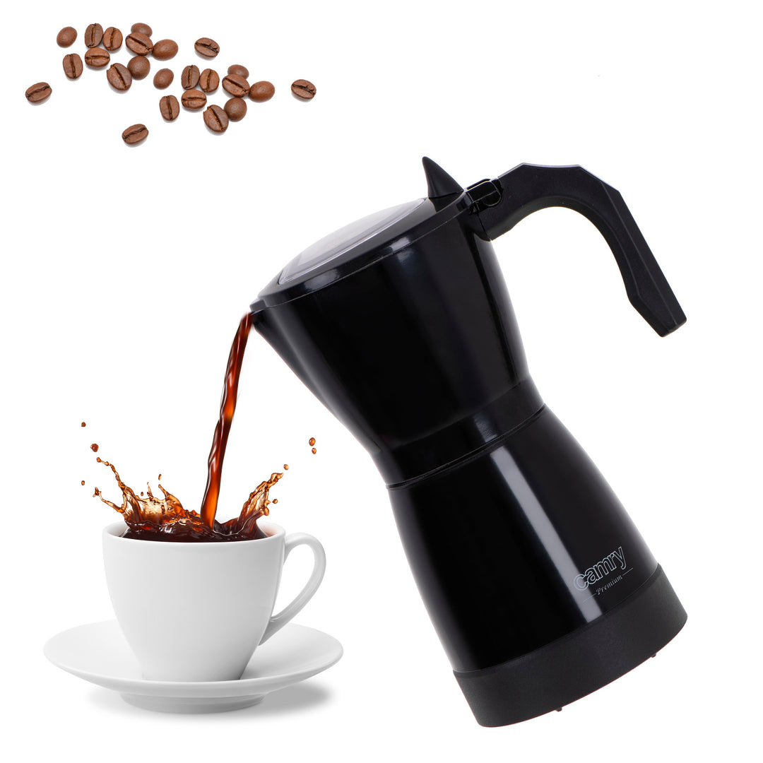 Moka Camry CR 4415B 300 ml elektrisk kaffemaskin för 6 koppar espresso
