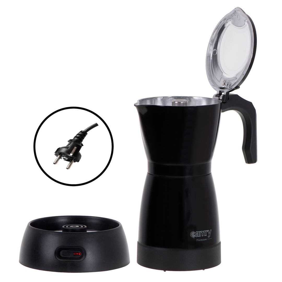 Moka Camry CR 4415B 300 ml elektrisk kaffemaskin för 6 koppar espresso