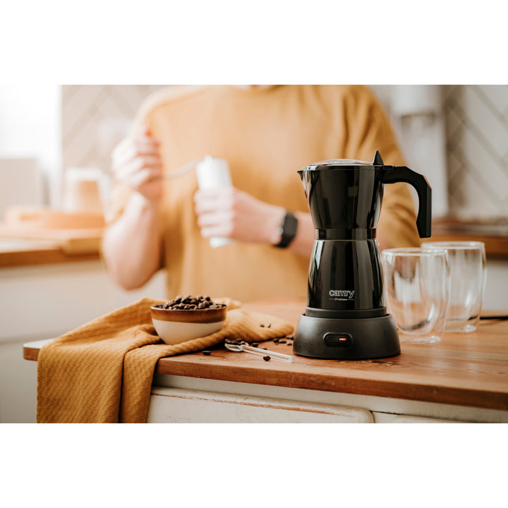 Moka Camry CR 4415B 300 ml elektrisk kaffemaskin för 6 koppar espresso