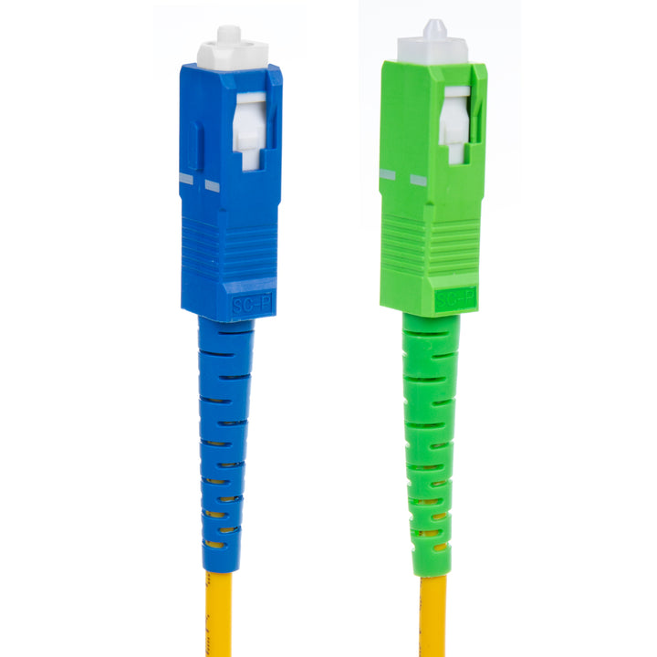 Maclean fiberoptisk patchkabel, SC/APC-SC/UPC SM 9/125 LSZH, single-mode, längd 3m, simplex, G657A2, MCTV-402
