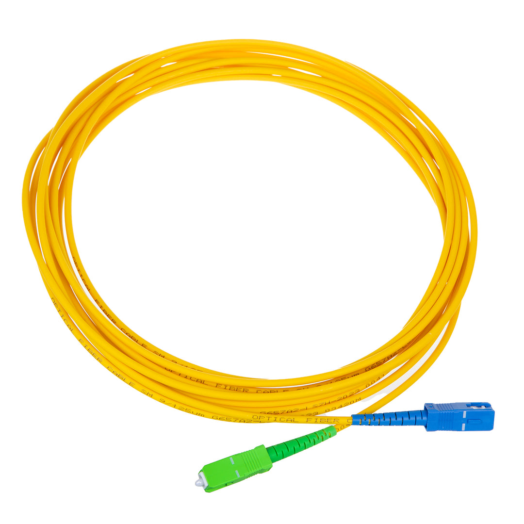 Maclean fiberoptisk patchkabel, SC/APC-SC/UPC SM 9/125 LSZH, single-mode, längd 5m, simplex, G657A2, MCTV-403