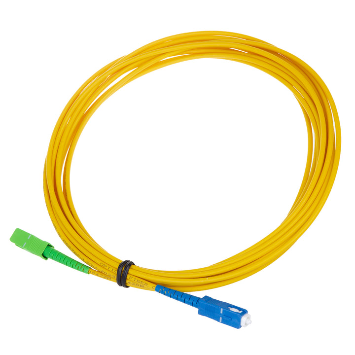 Maclean fiberoptisk patchkabel, SC/APC-SC/UPC SM 9/125 LSZH, single-mode, längd 5m, simplex, G657A2, MCTV-403