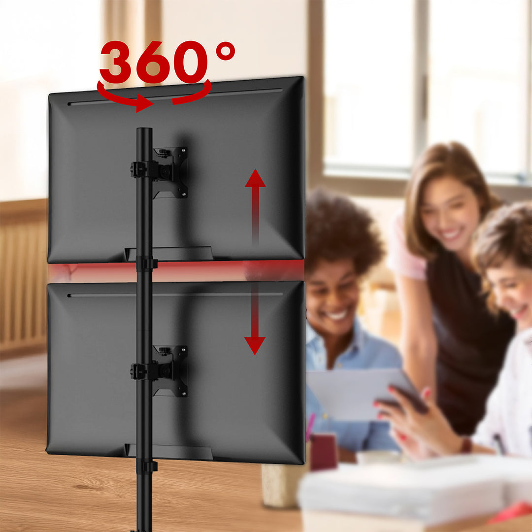 Maclean-monitorhållare, max VESA 100x100, 13-27", 9 kg, MC-966