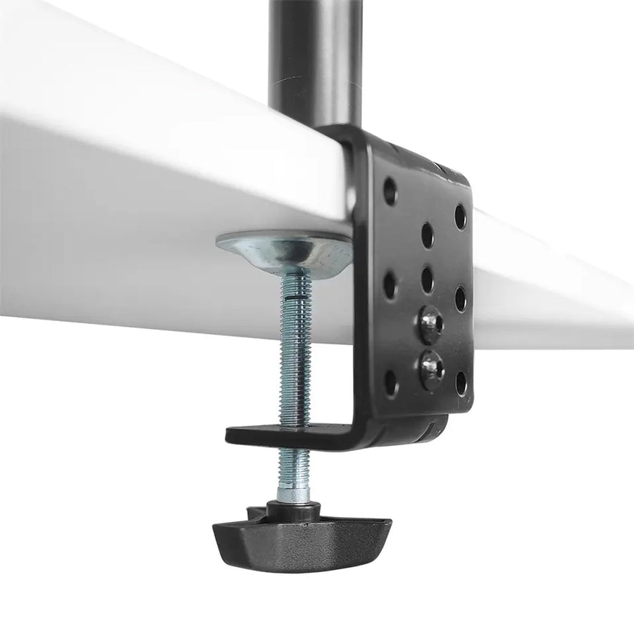 Maclean MC-967 monitorfäste passar skärmar upp till 13-27" med max VESA 100x100 och bär upp till 9kg. Idealisk för ergonomisk visning.