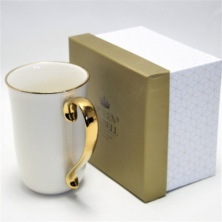 Stor kaffemugg i porslin 400ml Drottning Isabell W23GD59-06426