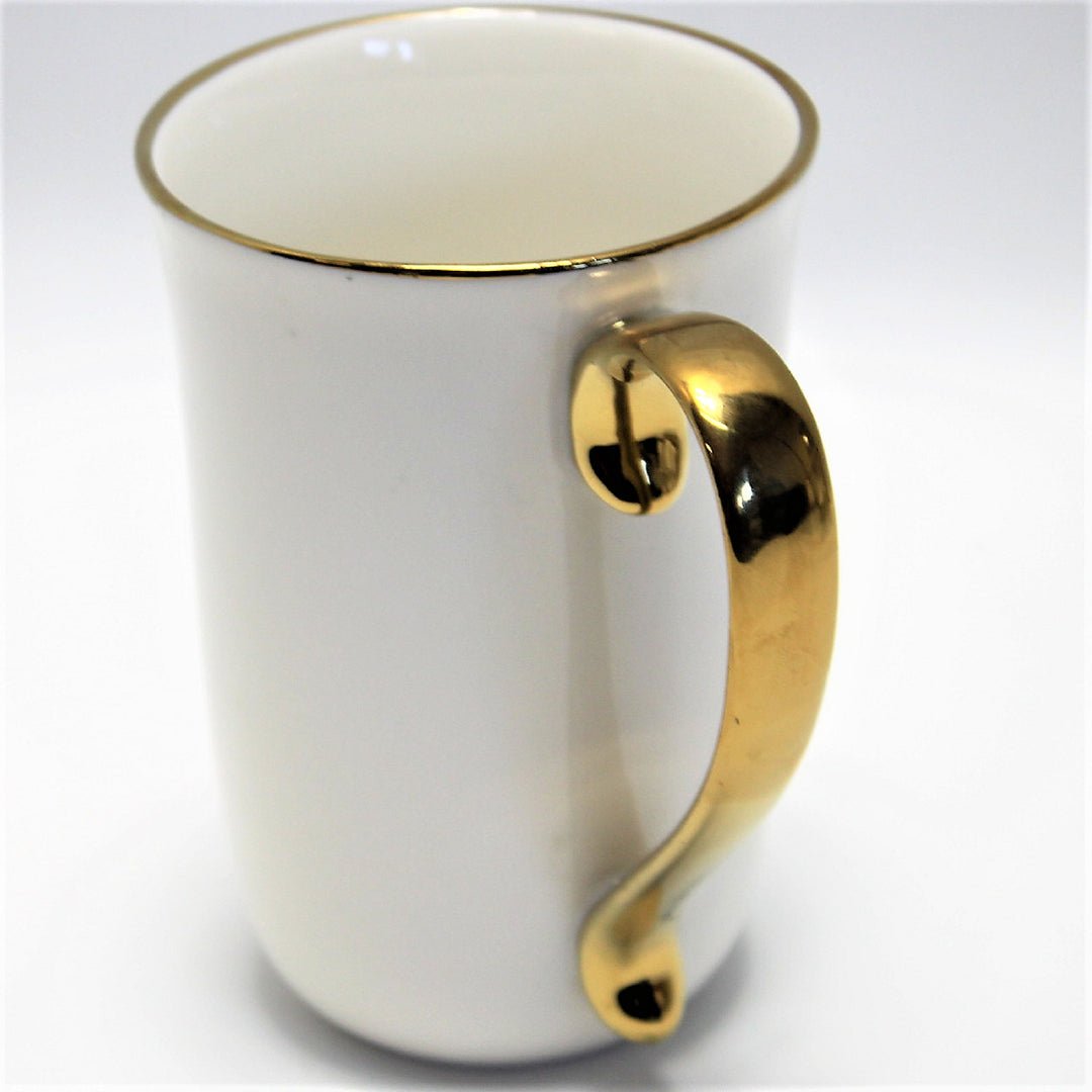 Stor kaffemugg i porslin 400ml Drottning Isabell W23GD59-06426