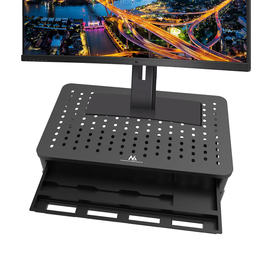 Maclean skärm- och laptopstativ, 13-32", modell MC-946. Optimerar arbetsytan och ger ergonomisk komfort för datoranvändare.