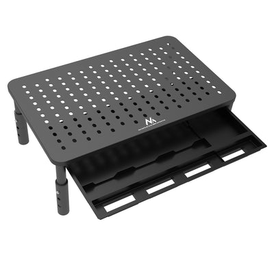 Maclean skärm- och laptopstativ, 13-32", modell MC-946. Optimerar arbetsytan och ger ergonomisk komfort för datoranvändare.