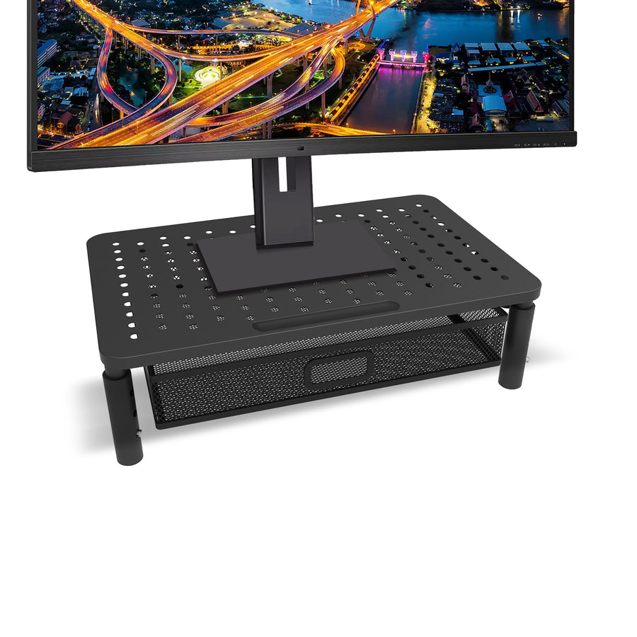 Maclean skärm- och laptopstativ, 13-32", modell MC-947. Optimerar skrivbordsutrymme och förbättrar användarens arbetsställning.