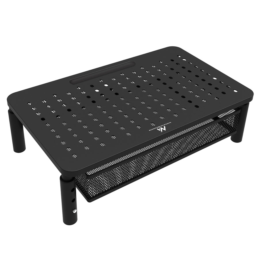 Maclean skärm- och laptopstativ, 13-32", modell MC-947. Optimerar skrivbordsutrymme och förbättrar användarens arbetsställning.