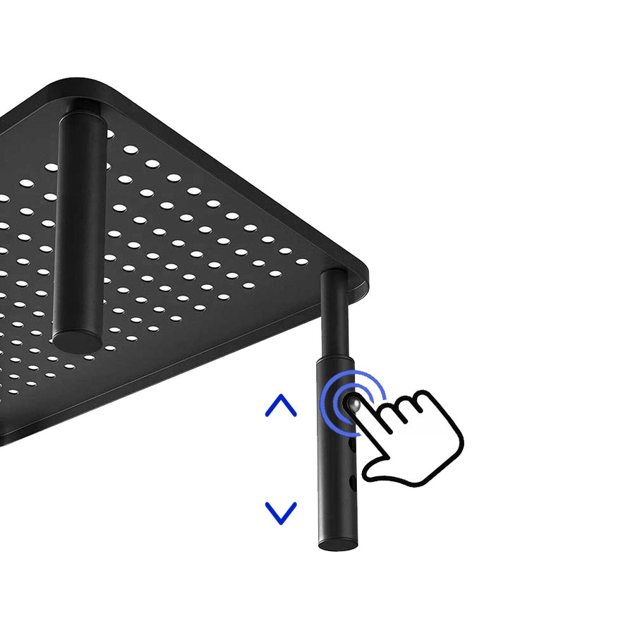 Maclean skärm- och laptopstativ, 13-32", modell MC-947. Optimerar skrivbordsutrymme och förbättrar användarens arbetsställning.
