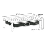 Maclean skärm- och laptopstativ, 13-32", modell MC-947. Optimerar skrivbordsutrymme och förbättrar användarens arbetsställning.