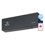 Concept keramisk värmare, väggmonterad, LED-display, timer, grå, QH4100