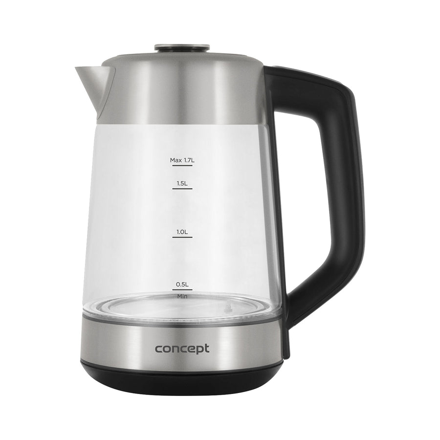 Concept 1,7L vattenkokare i glas med temperaturkontroll och bryggare RK4190