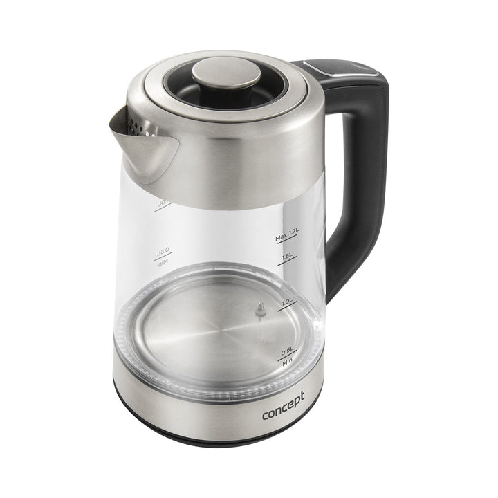Concept 1,7L vattenkokare i glas med temperaturkontroll och bryggare RK4190