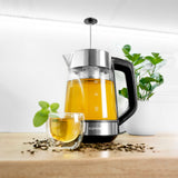 Concept 1,7L vattenkokare i glas med temperaturkontroll och bryggare RK4190
