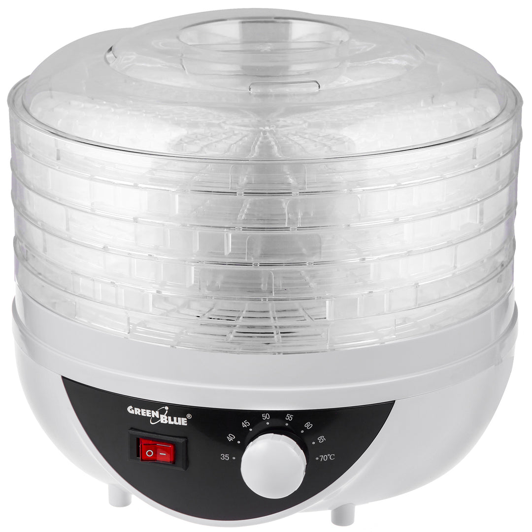 GreenBlue svamp-, grönsaks- och frukttork, 250W effekt - mycket tyst, GB195 UK-kontakt