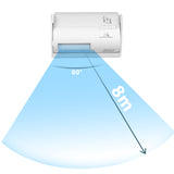 Maclean trådlös portvakt, PIR-sensor, räckvidd 8 m, 9V DC-batteri, volym över 70 dB, MCE311 W.