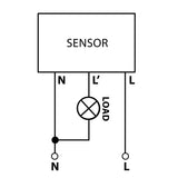 Maclean PIR-sensor med kort räckvidd, räckvidd 5-6 cm, infälld dosa, max. belastning 1200W, MCE313 B