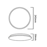 Maclean MCE347 LED sensor ceiling lamp. With a 5.8GHz microwave sensor, it emits a 4000K light with 12W power and 950lm brightness. Rated IP44, it ensures durability and reliability in various settings.