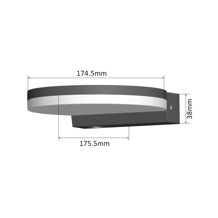 Maclean MCE346 W LED-lampa. Med en effekt på 15W och en ljusstyrka på 1300lm, avger den neutral vitt ljus (4000K). Betygsatt IP65, säkerställer den hållbarhet och tillförlitlighet i olika miljöer.