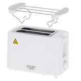 Adler brödrost, 6 inställningsnivåer, brödrost, 900W, vit, AD 3223