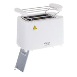 Adler brödrost, 6 inställningsnivåer, brödrost, 900W, vit, AD 3223