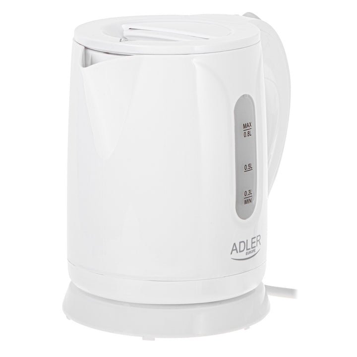 Adler trådlös vattenkokare, kapacitet 0,8 l, effekt 850 W, AD1371