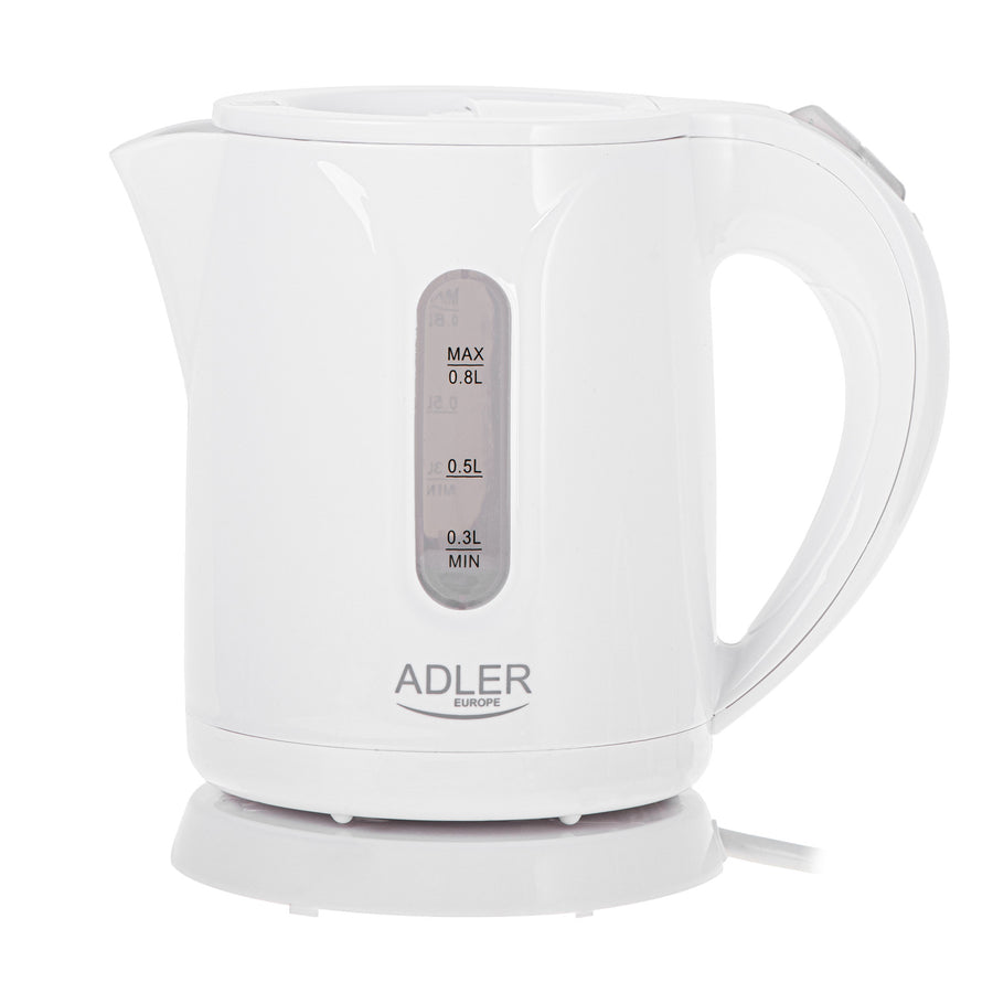 Adler trådlös vattenkokare, kapacitet 0,8 l, effekt 850 W, AD1371