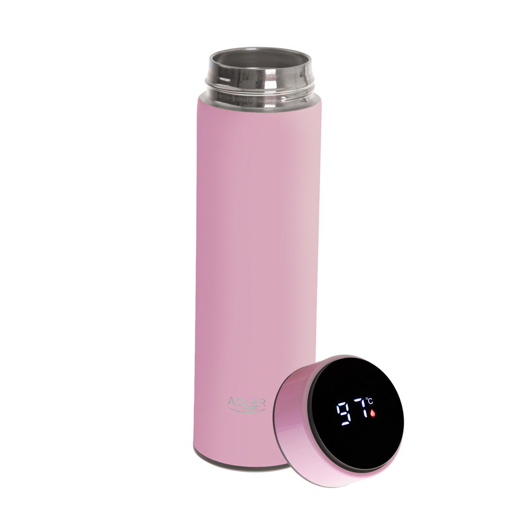 Adler termos, LED-pekskärm, volym 473 ml, färg rosa, AD 4506