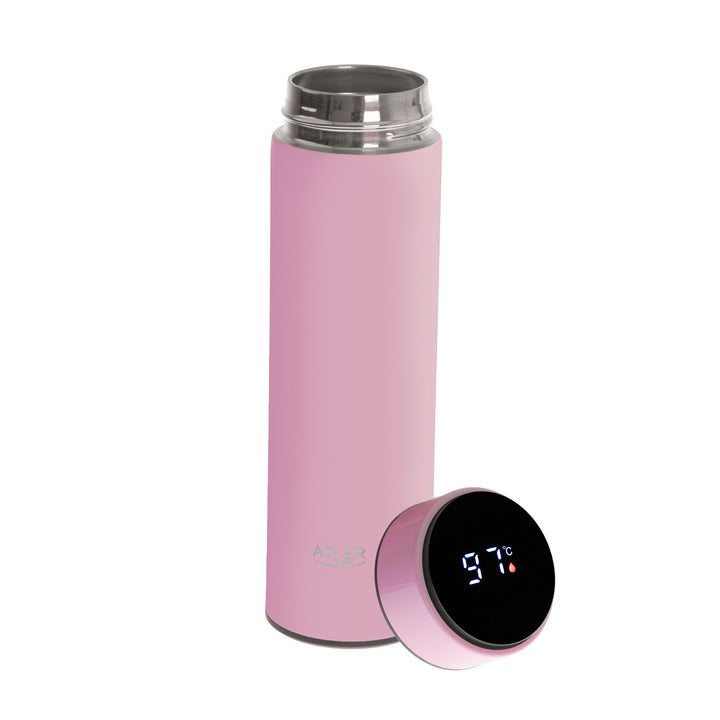 Adler termos, LED-pekskärm, volym 473 ml, färg rosa, AD 4506