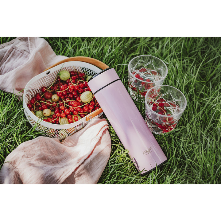 Adler termos, LED-pekskärm, volym 473 ml, färg rosa, AD 4506