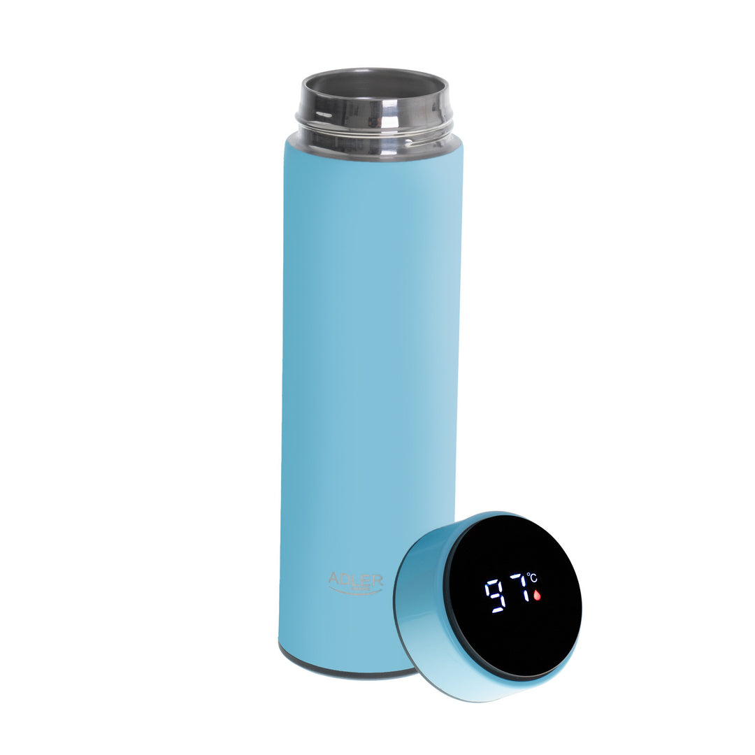 Adler termos, LED-pekskärm, volym 473 ml, färg blå, AD 4506