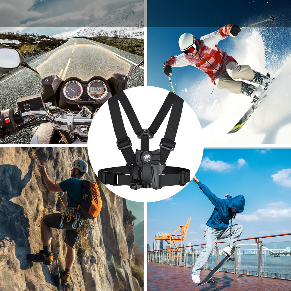 Maclean Sports Phone Harness, universal, for phones, cameras, GoPro, and other cameras, with swivel mount, MC-294.