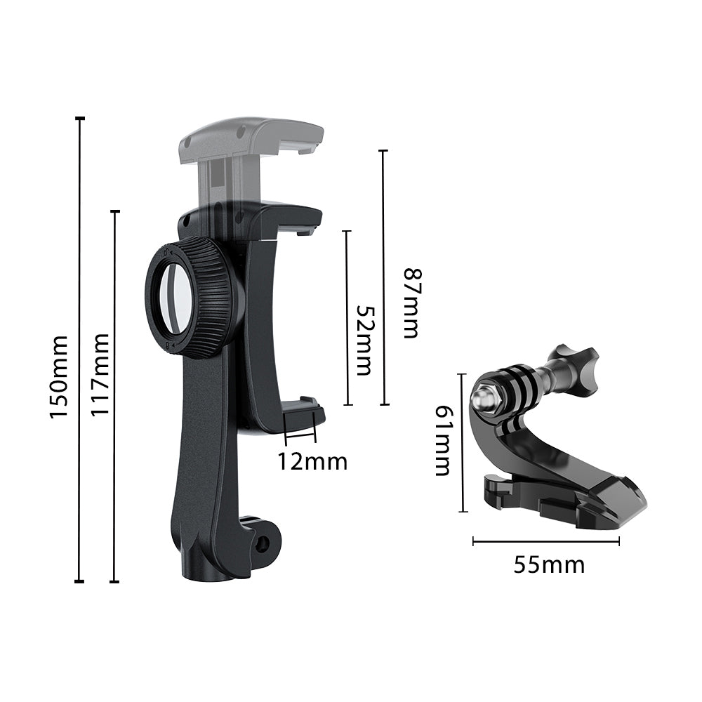 Maclean Sports Phone Harness, universal, for phones, cameras, GoPro, and other cameras, with swivel mount, MC-294.