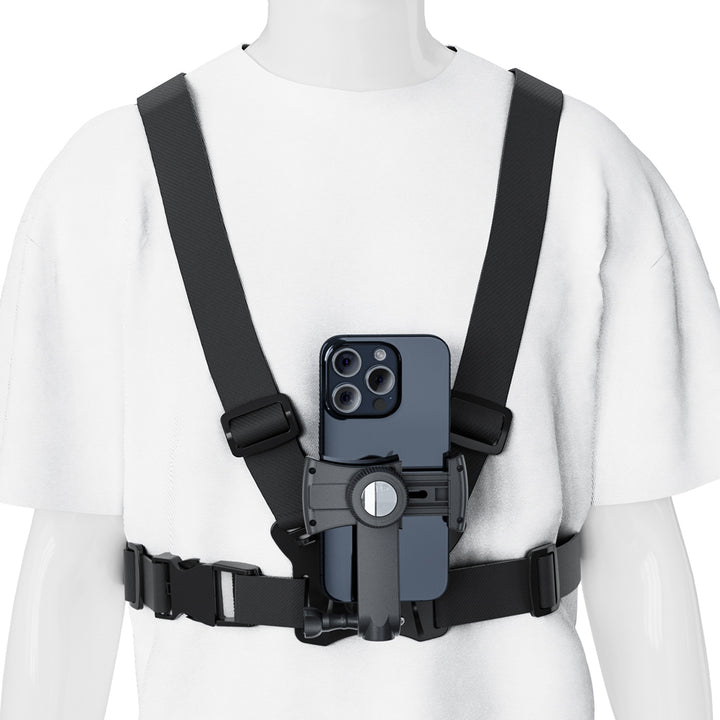 Maclean Sports Phone Harness, universal, for phones, cameras, GoPro, and other cameras, with swivel mount, MC-294.