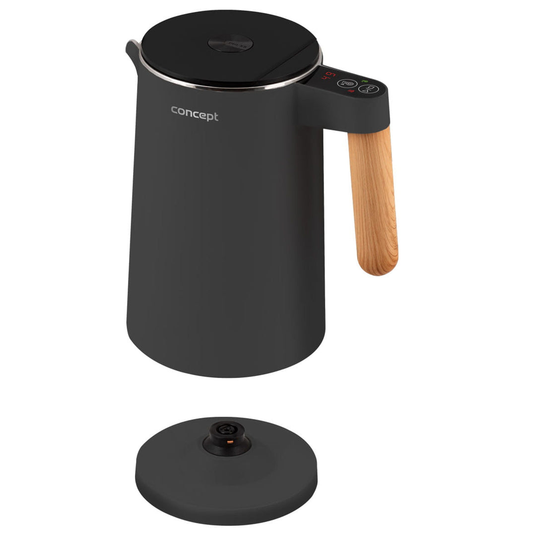 1,5L vattenkokare med temperaturkontroll Concept RK3302 antracit Brittisk stickkontakt