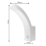 Maclean 20W rörelsedetektor LED-lampa IP65 2000lm 4000K vit