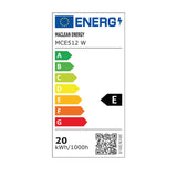 Maclean 20W rörelsedetektor LED-lampa IP65 2000lm 4000K vit