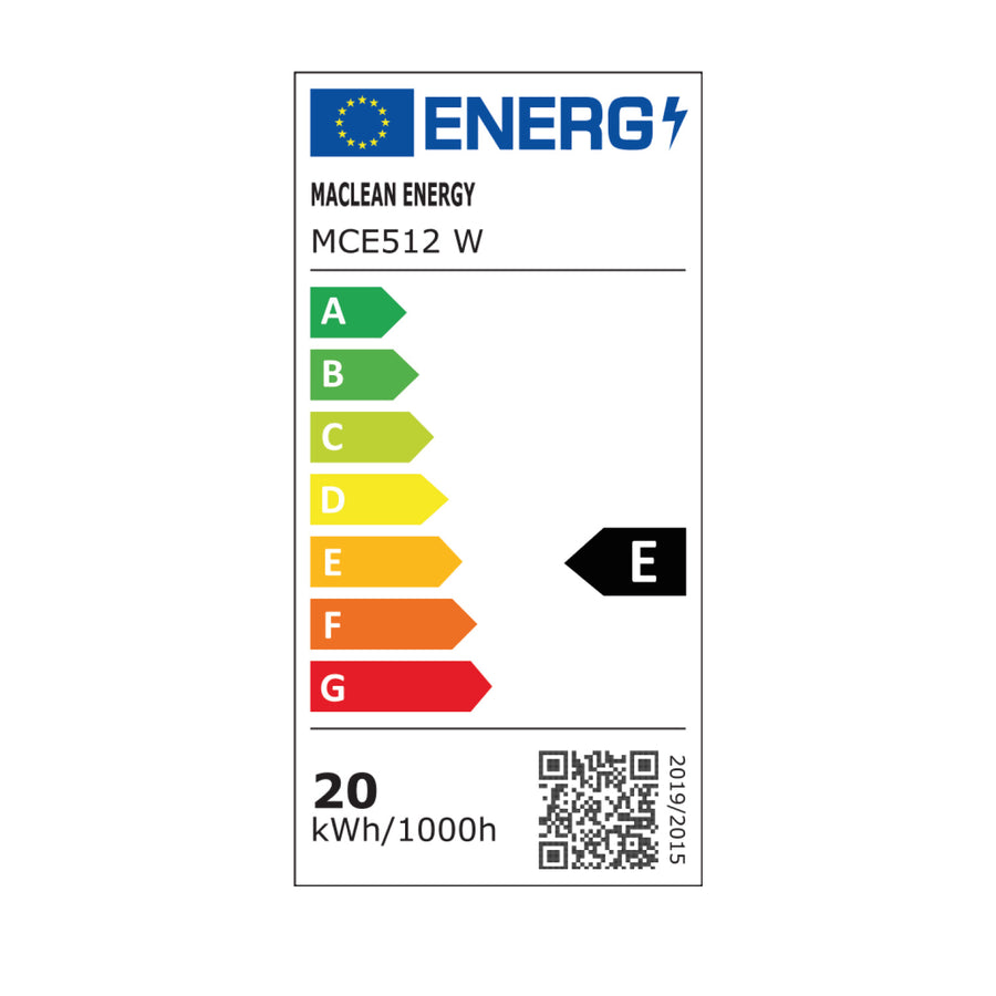 Maclean 20W rörelsedetektor LED-lampa IP65 2000lm 4000K vit