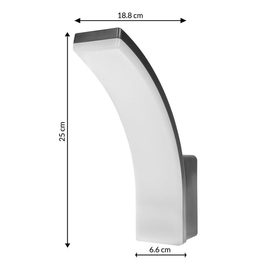 LED-lampa grå 20W 2750lm neutralvit 4000K IP65 Maclean MCE511 GR