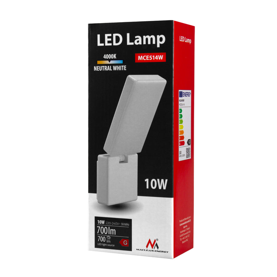 Maclean LED-lampa MCE514 W 10W 700lm IP65 neutralvit 4000K