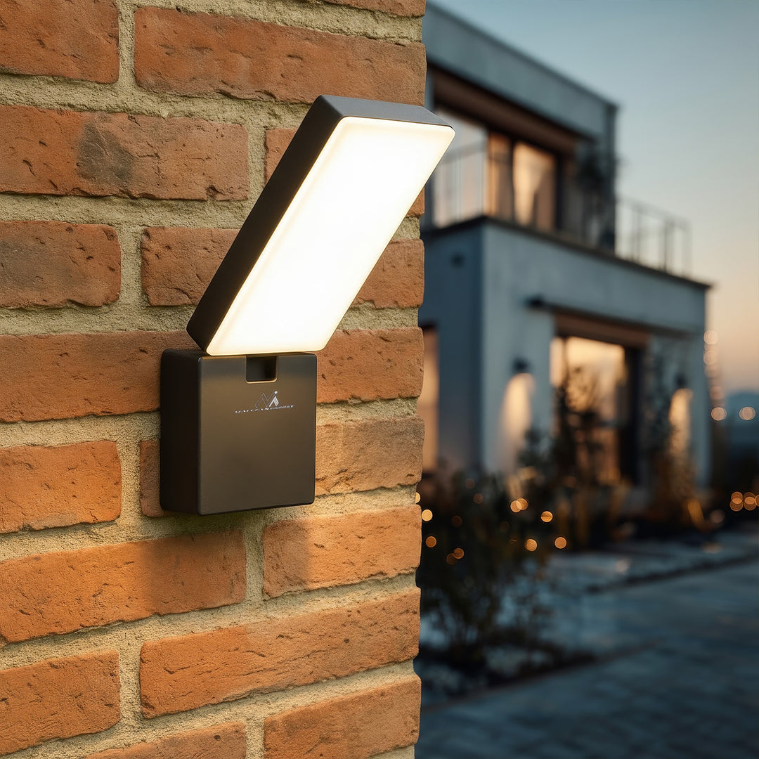 Maclean LED-lampa grå 10W 700lm IP65 neutralvit 4000K