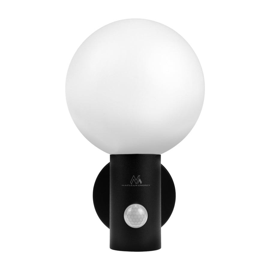 Maclean PIR rörelsedetektor LED-lampa svart 15W IP65 1600lm 4000K