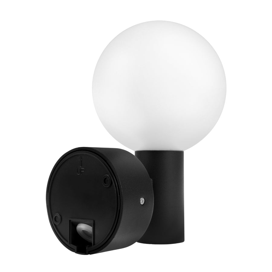 Maclean PIR rörelsedetektor LED-lampa svart 15W IP65 1600lm 4000K